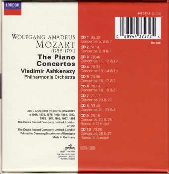 10CD/Box Set Wolfgang Amadeus Mozart: The Piano Concertos 44841