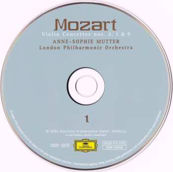 2CD Wolfgang Amadeus Mozart: The Violin Concertos / Sinfonia Concertante 45387
