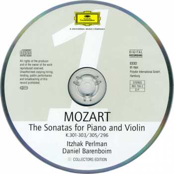4CD/Box Set Wolfgang Amadeus Mozart: The Violin Sonatas 45094