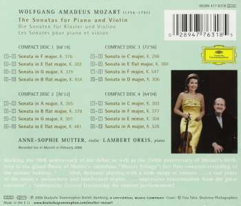 4CD Wolfgang Amadeus Mozart: The Violin Sonatas 45394