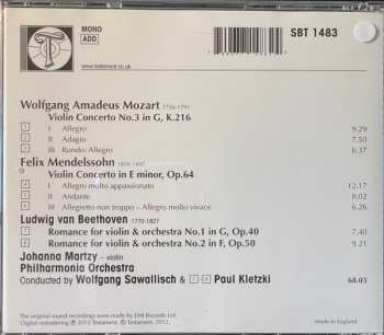 CD Wolfgang Amadeus Mozart: Violin Concerto, Op.64 / Violin Concerto No. 3/ Two Romances 284863