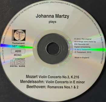 CD Wolfgang Amadeus Mozart: Violin Concerto, Op.64 / Violin Concerto No. 3/ Two Romances 284863
