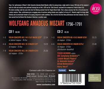 2CD Wolfgang Amadeus Mozart: Violin Concertos 155479