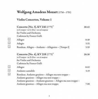 CD Wolfgang Amadeus Mozart: Violin Concertos KV 216 & KV 218 / Violin Sonata KV 304 118893