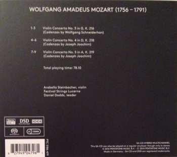 SACD Wolfgang Amadeus Mozart: Violin Concertos Nos. 3, 4 & 5 321226