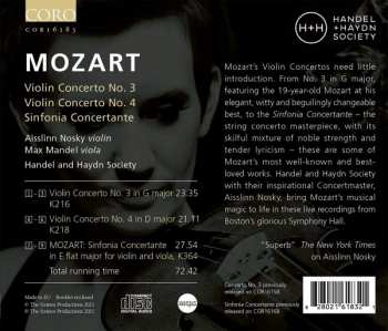 CD Wolfgang Amadeus Mozart: Violin Concertos Volume 1 301404