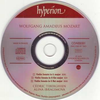 2CD Wolfgang Amadeus Mozart: Violin Sonatas K10, 14, 30, 301, 304, 379 416578