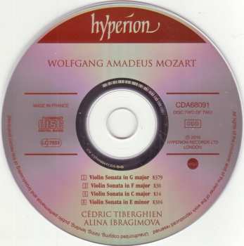 2CD Wolfgang Amadeus Mozart: Violin Sonatas K10, 14, 30, 301, 304, 379 416578