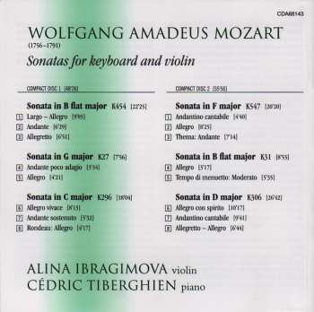 2CD Wolfgang Amadeus Mozart: Violin Sonatas K27, 31, 296, 306, 454, 547 346066