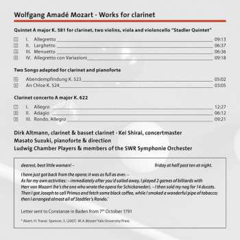 CD Wolfgang Amadeus Mozart: Works For Clarinet 190260