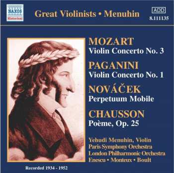 Wolfgang Amadeus Mozart: Yehudi Menuhin Spielt Violinkonzerte