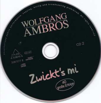 2CD Wolfgang Ambros: Zwickt's Mi - 40 Große Erfolge 189900