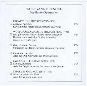 CD Wolfgang Brendel: Berühmte Opernarien • Famous Opera Arias • Airs D'opéra Célèbres 459653