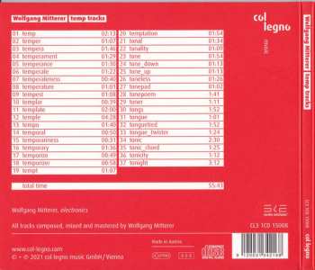 CD Wolfgang Mitterer: Temp Tracks 254496