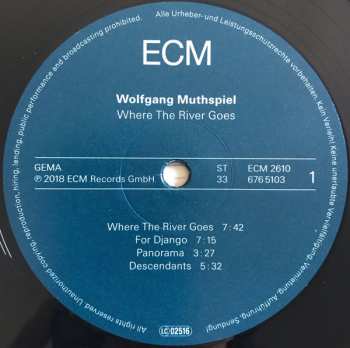 LP Wolfgang Muthspiel: Where The River Goes 72522