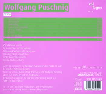 CD Wolfgang Puschnig: For The Love Of It 188099