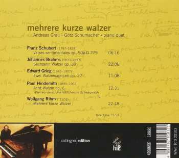 CD Wolfgang Rihm: Mehrere Kurze Walzer 176669