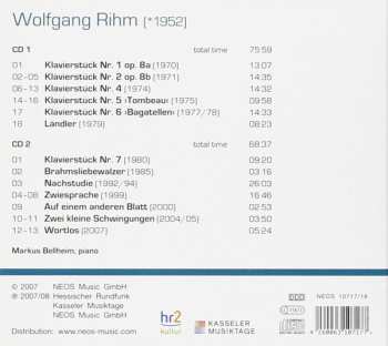 2CD Wolfgang Rihm: Piano Pieces 252833