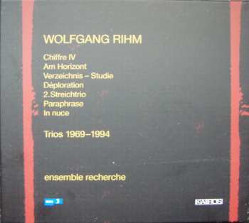 CD Wolfgang Rihm: Trios 1969 - 1994 / CD & Katalog 2008/09 309174
