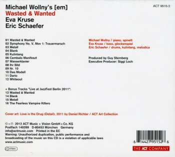 CD Wollny / Kruse / Schaefer: Wasted And Wanted 113201