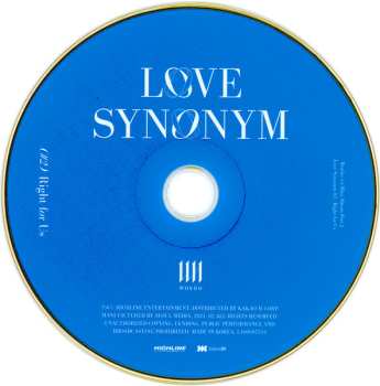 CD 원호: Love Synonym #2 : Right For Us