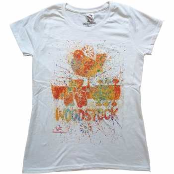 Merch Woodstock: Dámské Tričko Splatter  L