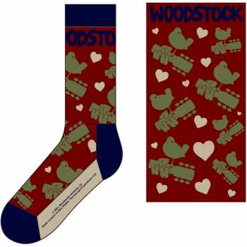 Merch Woodstock: Kotníkové Ponožky Birds & Hearts 42 - 47