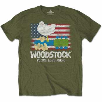 Merch Woodstock: Tričko Flag 