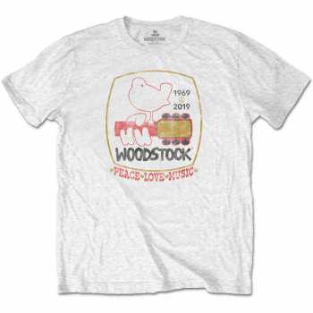 Merch Woodstock: Tričko Peace Love Music  L