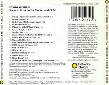CD Woody Guthrie: Songs To Grow On For Mother And Child 92822