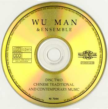 2CD Wu Man: Chinese Traditional & Contemporary Music For Pipa And Ensemble 431920