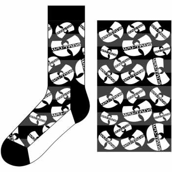 Merch Wu-Tang Clan: Kotníkové Ponožky Logo Wu-tang Clans Monochrome