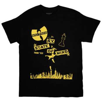 Merch Wu-Tang Clan: Wu-tang Clan Unisex T-shirt: Tour '23 Ny State Of Mind (back Print & Ex-tour) (medium) M