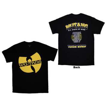 Merch Wu-Tang Clan: Wu-tang Clan Unisex T-shirt: Tour '23 Slanted Logo State Of Mind (back Print & Ex-tour) (small) S