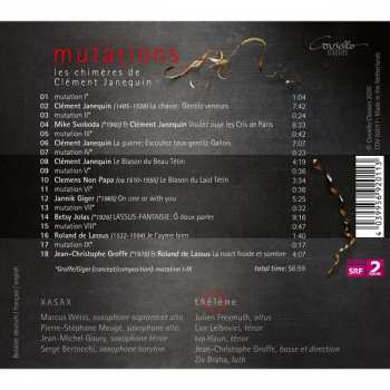 CD Xasax: Mutations: Les Chimères de Clément Janequin 328704