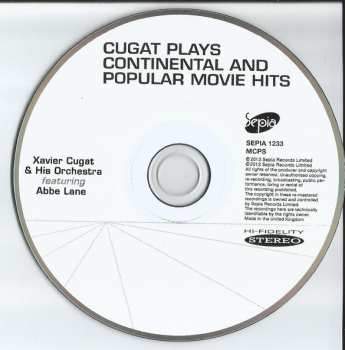 CD Xavier Cugat And His Orchestra: Cugat Plays Continental And Popular Movie Hits 401865