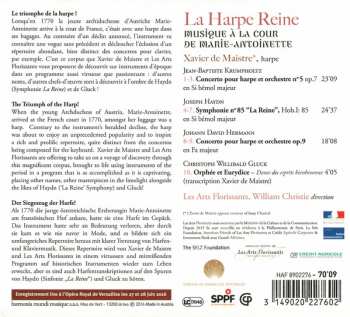 CD Xavier de Maistre: La Harpe Reine (Musique À La Cour De Marie-Antoinette) 109544