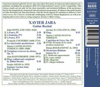 CD Xavier Jara: Guitar Recital 338202