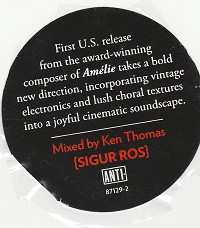 CD Yann Tiersen: Dust Lane