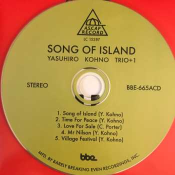 CD Yasuhiro Kohno Trio: Song Of Island 500545