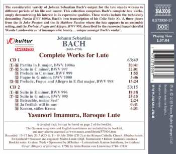 2CD Yasunori Imamura: Complete Works For Lute 355191