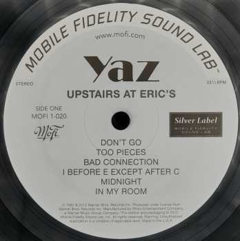 LP Yazoo: Upstairs At Eric's NUM | LTD 255445