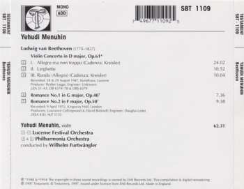 CD Yehudi Menuhin: Violin Concerto & Romances 346039