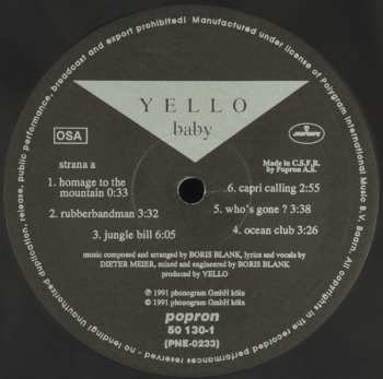 LP Yello: Baby 543036