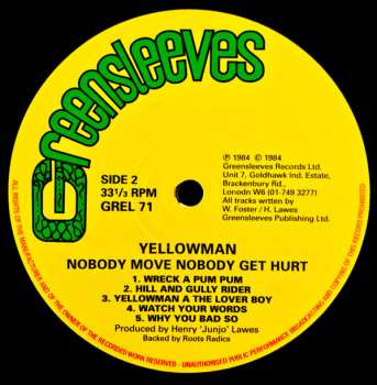 LP Yellowman: Nobody Move Nobody Get Hurt 356162