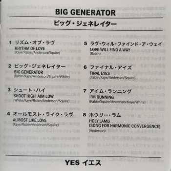 CD Yes: Big Generator LTD
