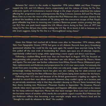 CD Yes: Going For The One