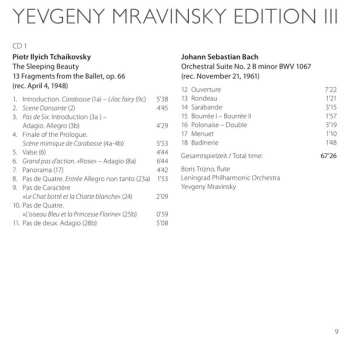  Evgeny Mravinsky: Yevgeny Mravinsky Edition Vol. III 448645