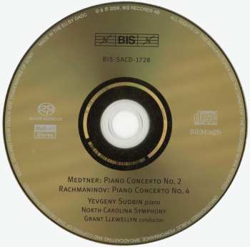 SACD Yevgeny Sudbin: Piano Concertos: Rachmaninov 4  / Medtner 2 493561