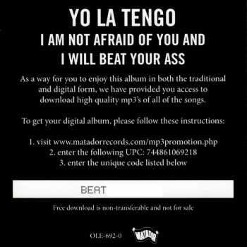 2LP Yo La Tengo: I Am Not Afraid Of You And I Will Beat Your Ass 79227